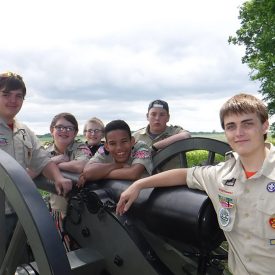 ​Boy Scouts from Troop 61 toured the Civil War battlefield at Gettysburg National Military Park